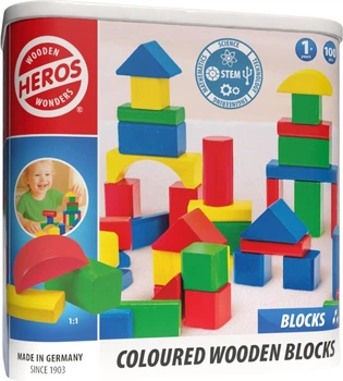 Klocki drewniane Tactic 100 elementów HE0005 (4255870200050)