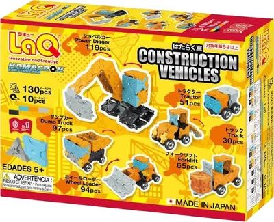 Klocki konstrukcyjne LaQ Construction Vehicles 130 elementów (4952907008718)