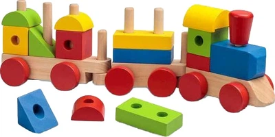Конструктор дерев'яний One for Fun поїзд зі звуком 36452 (5038728138311)