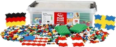 Klocki konstrukcyjne Plus-Plus Naucz się budować flagi 2400 elementów 014-3447 (5710409108102)