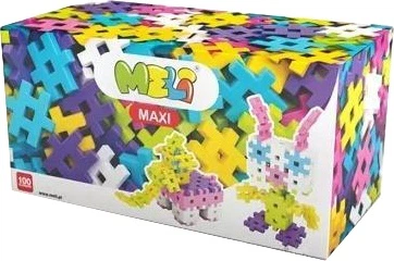 Klocki konstrukcyjne Meli Maxi Pink 100 elementów 50404 (5902431290546)