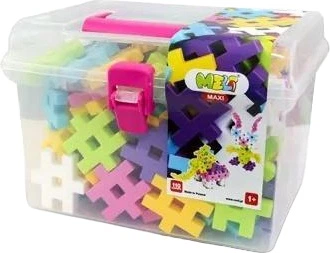 Klocki konstrukcyjne Meli Maxi Pink Travel Box 110 elementów 50415 (5902431290751)