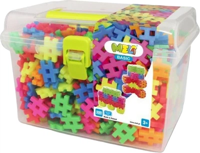Klocki konstrukcyjne Meli Basic Neon Travel Box 500 elementów 50091 (5902431292076)