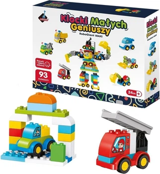 Klocki konstrukcyjne Askato RoboGiant małych geniuszy 93 elementy 910749 (5904109910749)