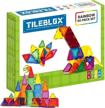 Магнітний конструктор Tileblox Веселка 60 елементів 005-1030005 (8809465534028)