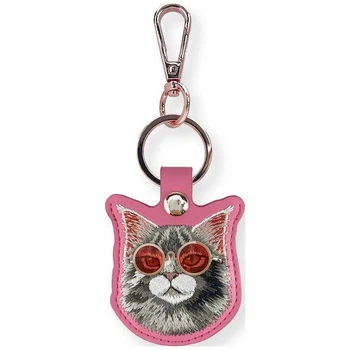 Чехол Nimmy для локатора Glasses Cool and Cute Cat Pink (6971080318818)