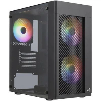 Корпус для ПК AeroCool Hexform-G-BK-v2 Black 600W (ACCX-PV38004.11)