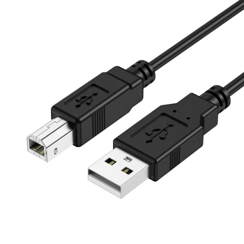 Кабель Choetech CableOne Printer Cable USB-A to USB-B 480Mbps 1m Black (AB0060-1M-BK)