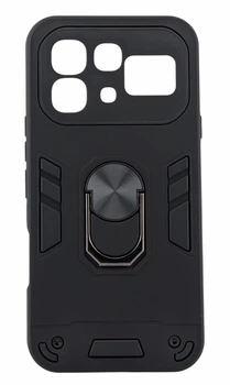 Чехол Armored Ring для Infinix Note 60 (X6879) противоударный с подставкой кольцо черный