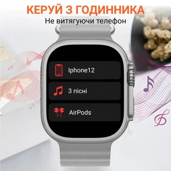 Смарт-часы с функцией звонка 2.2 дюйма GPS для активного образа жизни белый PS-3349
