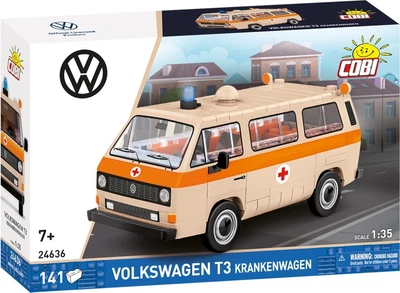 Klocki konstrukcyjne Cobi Volkswagen T3 Krankenwagen 141 elementów COBI-24636 (5902251246365)