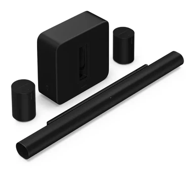 Саундбар Sonos ARC Ultra Wi-Fi Bluetooth AirPlay Dolby Atmos + Динаміки Sonos Era 100 + Сабвуфер Sonos SUB 4 Чорний