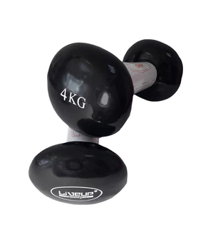 Гантели виниловые пары Vinyl Dumbbell Egg Head черный 2х4кг (LS2001-4)