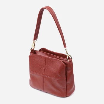Сумка кросс боді через плече жіноча з натуральної шкіри Vintage leather-22981 Червона