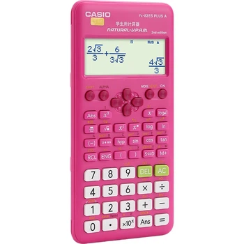 Калькулятор Casio FX-82ES PLUS A-2 научный для экзаменов/учебы, красный