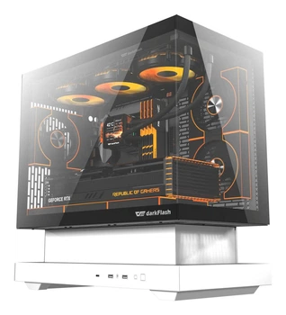 Корпус для комп'ютера DARK FLASH F1 mATX без блока живлення, білий (F1 WHITE)