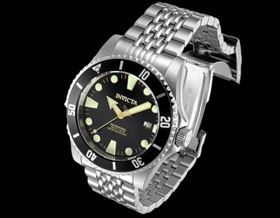 Механические часы Invicta 39755 Pro Diver Automatic 44 мм Silver Black