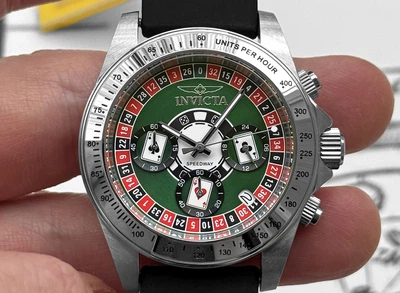 Мужские часы Invicta 50492 Speedway Casino 40 мм Chronograph 200 MT