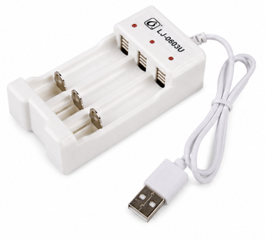 Зарядное устройство на 3 аккумулятора AA AAA от USB
