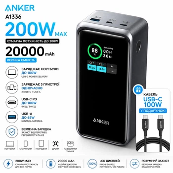 УМБ Anker Prime 20000 mAh Black (A1336011) – фото, отзывы