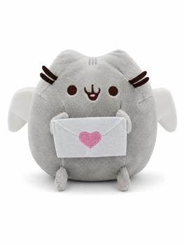 Мягкая Плюшевая Игрушка Plush Кот Пушин с Конвертом Pusheen 15 см серый (1024604)