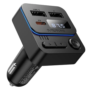 FM-модуль Borofone BC60 35W Bluetooth 5.4 черный
