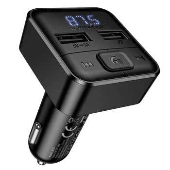 FM-трансмиттер BOROFONE BC63 Bluetooth 5.4 15 Вт 2xUSB Черный