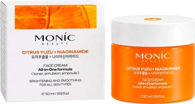 Крем для обличчя Monic Beauty All-in-One Formula з юдзу та ніацинамідом 50 мл (5061010293160)