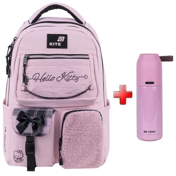 Рюкзак Kite Education teens Hello Kitty HK26-2587M-2 подарок термос (на рост ребенка 130-145 см)