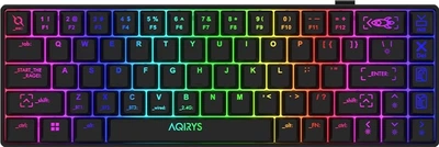 Klawiatura bezprzewodowa Aqirys Mira 2.0 HaiMu Red Wireless/Bluetooth/USB Black (AQRYS_MIRA2BK)