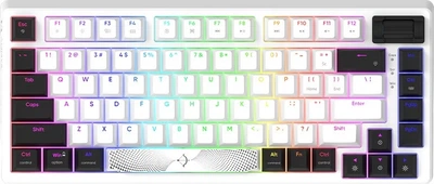 Клавіатура дротова Aqirys Adara Mini HaiMu Linear Pink USB White/Black (AQRYS_ADARAMWH)