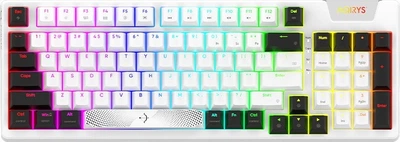 Klawiatura przewodowa Aqirys Adara HaiMu Linear Pink USB White/Black (AQRYS_ADARA)
