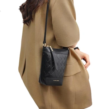 Шкіряна сумка Viney, жіноча сумка, нішева сумка-відро, легка розкішна сумка через плече, подарунок на день народження та День матері, практичний подарунок для мами