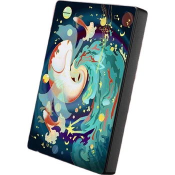 Портативний жорсткий диск SEAGATE, 2 ТБ, USB 3.0, 2,5-дюймовий, механічний жорсткий диск, високошвидкісний, подарунковий, зовнішній накопичувач, послуга відновлення даних, індивідуальний дизайн Lucky Koi