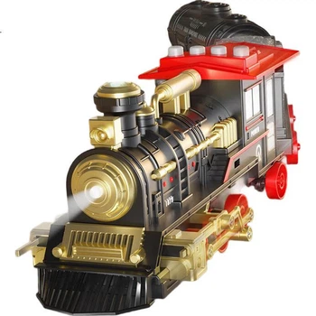 Дитяча іграшка BAOLE STAR TOYS, модель паровоза та автомобіля для хлопчиків, навчальний трековий транспорт, подарунок на день народження для дітей віком 3-6 років