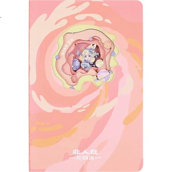 Блокнот BEIFA Non-Human Zai Collaboration 3D Hollow Paper Sculpture Notebook, высококачественный дневник, подарок для ученика на день рождения, «Звездное небо» - Сяо Ю [Незаменимый товар для начала учебного года]