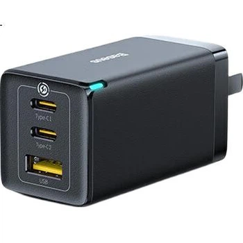 Зарядное устройство Baseus 65 Вт с нитридом галлия, Type-C, совместимо с Apple, Samsung, Huawei, MacBook Pro, ноутбуками Lenovo, цвет лунно-белый