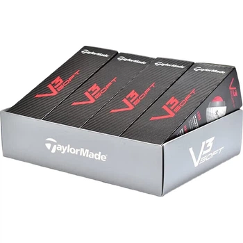 Трисекційний м'яч для гольфу Taylormade, високопродуктивний м'яч для гольфу на далекі дистанції V3 SOFT, модель м'яча для змагань 2024 року