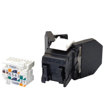 Модуль Keystone UTP RJ45 кат. 6, черный Corning