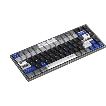 Клавиатура беспроводная JD K3 Ultra Kailh Choc Low Profile Red Wireless/Bluetooth/USB Небесно-голубой Белый