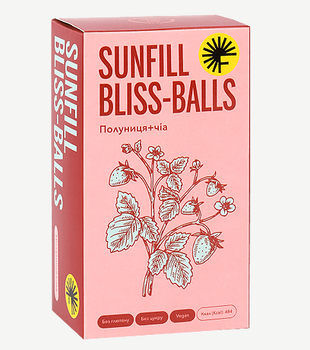 Цукерки «Полуниця-чіа» Sunfill 135 г