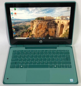 Ноутбук HP FORTIS FLIP G1i - 11.6" (1366x768) IPS тачскрин / Intel N150 / 8gb ddr5 / 256gb ssd / Windows 10 Pro, Б/у