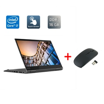 Ноутбук-трансформер Lenovo ThinkPad X1 Yoga gen4 / 14" (2560x1440) IPS Touch / Intel Core i7-8665U (4 (8) ядра по 1.9 - 4.8 GHz) / 16 GB DDR3 / 512 GB SSD / Intel UHD Graphics / WebCam / TouchID / Windows 11 б/в + Подарунок Бездротова миша / USB