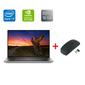 Игровой ноутбук Б-класс Dell XPS 15 9510 / 15.6" (1920x1080) IPS / Intel Core i7-11800H (8 (16) ядер по 2.3 - 4.6 GHz) / 16 GB DDR4 / 512 GB SSD / nVidia GeForce RTX 3050, 4 GB GDDR6, 128-bit / WebCam / Windows 11 б/у + Подарок Мышь / USB