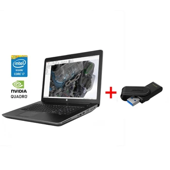 Мобільна робоча станція HP Zbook 17 G4 / 17.3" (1920x1080) IPS / Intel Core i7-7820HQ (4 (8) ядра по 2.9 - 3.9 GHz) / 32 GB DDR4 / 500 GB SSD / nVidia Quadro P3000, 6 GB GDDR5, 192-bit / WebCam / Win 11 Pro б/в + Подарунок Накопичувач Kingston 64 ГБ