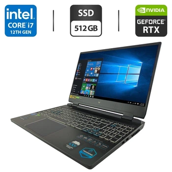 Ігровий ноутбук Acer Predator Helios 300 PH315-55 / 15.6" (1920x1080) IPS / Intel Core i7-12700H (14 (20) ядер по 3.5 - 4.7 GHz) / 16 GB DDR5 / 512 GB SSD / nVidia GeForce RTX 3060, 6 GB GDDR6, 192-bit / WebCam б/в