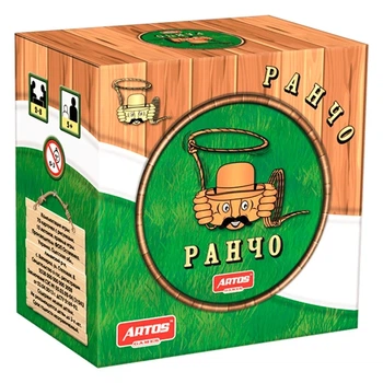 Карткова гра "Ранчо" Artos Games 1014, 70 круглих карток із зображеннями