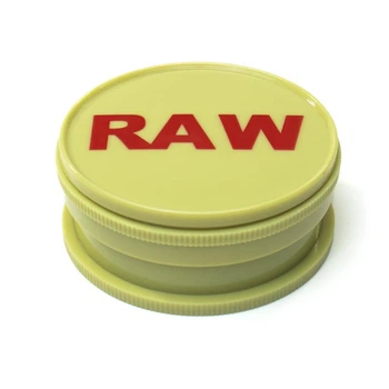 Гриндер для табака RAW Magnetic №1 60мм Желтый хаки