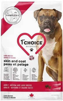 Сухий корм 1st Choice Adult Skin and Coat для середніх та великих порід Ягня та риба