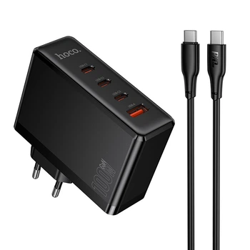 Зарядное устройство HOCO N85 зарядка 100W с кабелем Type-C сетевое зарядное устройство 100W зарядный блок USB-C